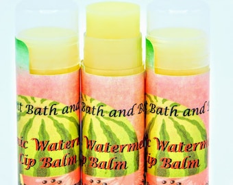 Organic Watermelon Lip Balm