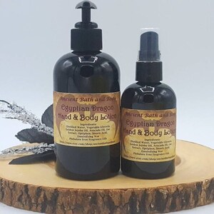 Egyptian Dragon Lotion, Organic Lotion, Vegan Lotion