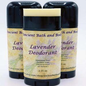 Lavender Deodorant, Aluminum Free Deodorant, Natural Deodorant, Artisan Deodorant, Chemical Free Deodorant, Vegetarian Deodorant image 4