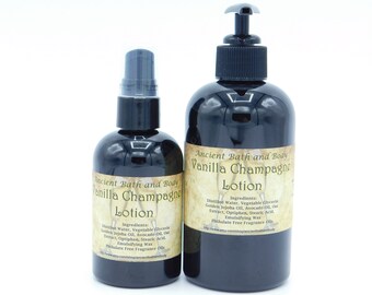 Vanilla Champagne Lotion, Organic Lotion, Vegan Lotion