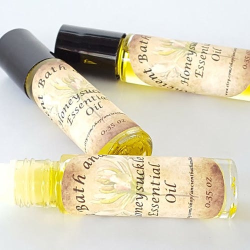 Wiccan Honeysuckle Perfume 1 Ounce Natural Essential Oils Etsy