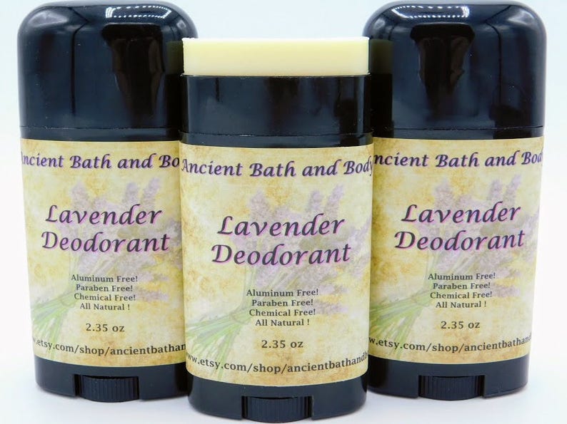 Lavender Deodorant, Aluminum Free Deodorant, Natural Deodorant, Artisan Deodorant, Chemical Free Deodorant, Vegetarian Deodorant image 1