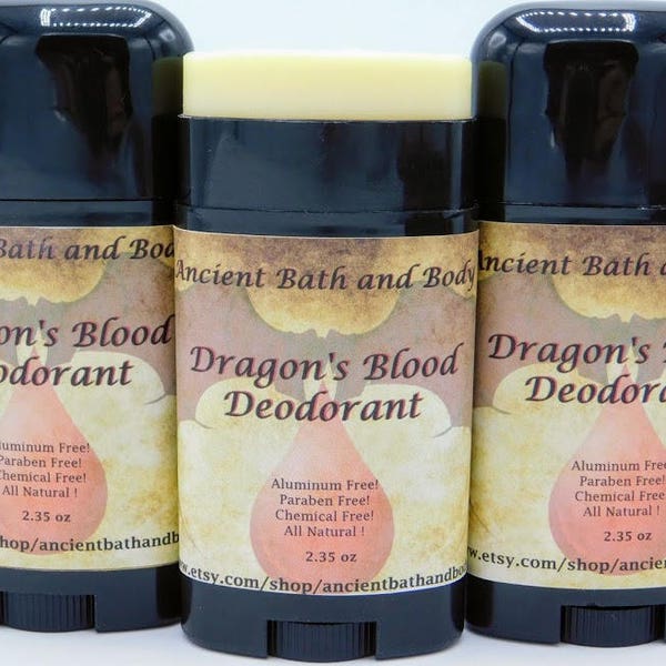 TOP SELLER! Dragon's Blood Deodorant, Aluminum Free Deodorant, Natural Deodorant, Chemical Free Deodorant, Artisan Deodorant, Unisex