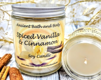 Spiced Vanilla & Cinnamon Soy Candle
