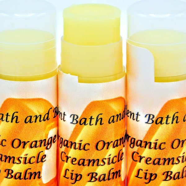 Organic Orange Creamsicle Lip Balm by Ancient Bath and Body