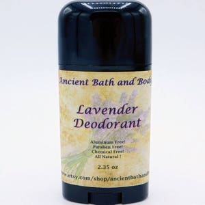 Lavender Deodorant, Aluminum Free Deodorant, Natural Deodorant, Artisan Deodorant, Chemical Free Deodorant, Vegetarian Deodorant image 6