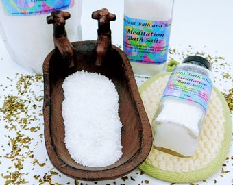 Meditation Bath Salts, Relaxation Bath Salts, Organic Bath Salts