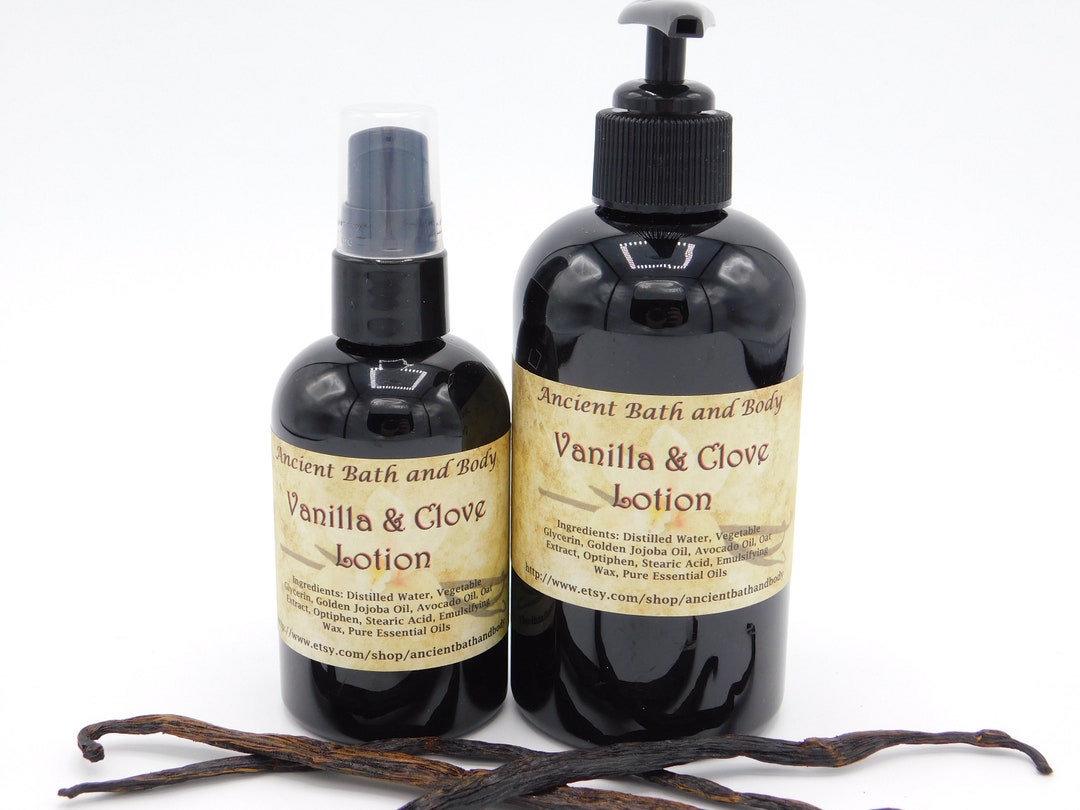 Vanilla & Clove Lotion by Ancient Bath and Body Etsy