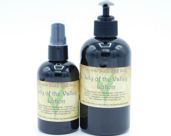 Lily of the Valley Lotion, Organic Lotion, VEGAN  Lotion,