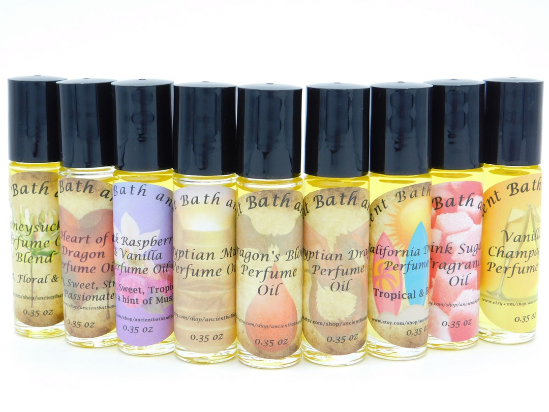 Women's Perfume Fragrance Body Oil Roll on Bottle 10 ml - Choose Yours From  The List (2 for 9.99) Free Shipping