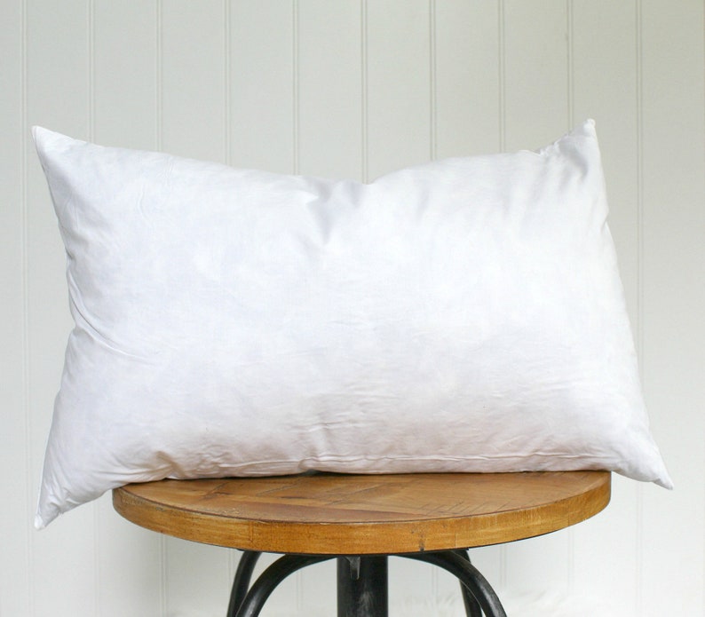 12x18 Down Feather Pillow Insert Stuff Fluff Shapeable Etsy