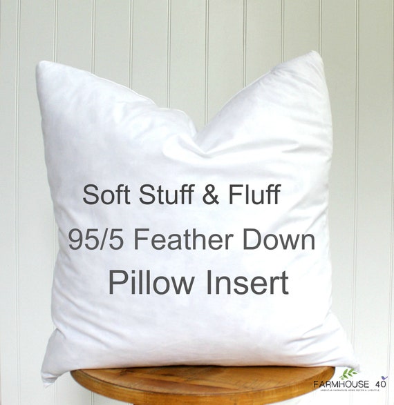 Feather-Down Throw Pillow Insert 20x20