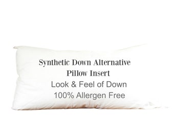 SALE!!! 14 x 20 Synthetic Down Pillow Insert STUFF & FLUFF Shapeable Krate Chop