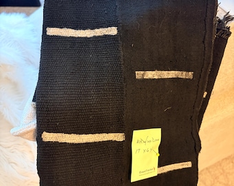 Authentic Mudcloth Fabric Black/White Design