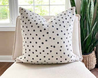 Authentic Mudcloth Pillow Cover Minimalist Boho Decor