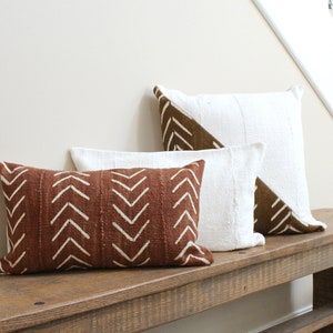 THE REMMI Authentic African Mud Cloth Lumbar Pillow image 4