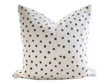 THE POIS Authentic African Mudcloth Lumbar Pillow Cover