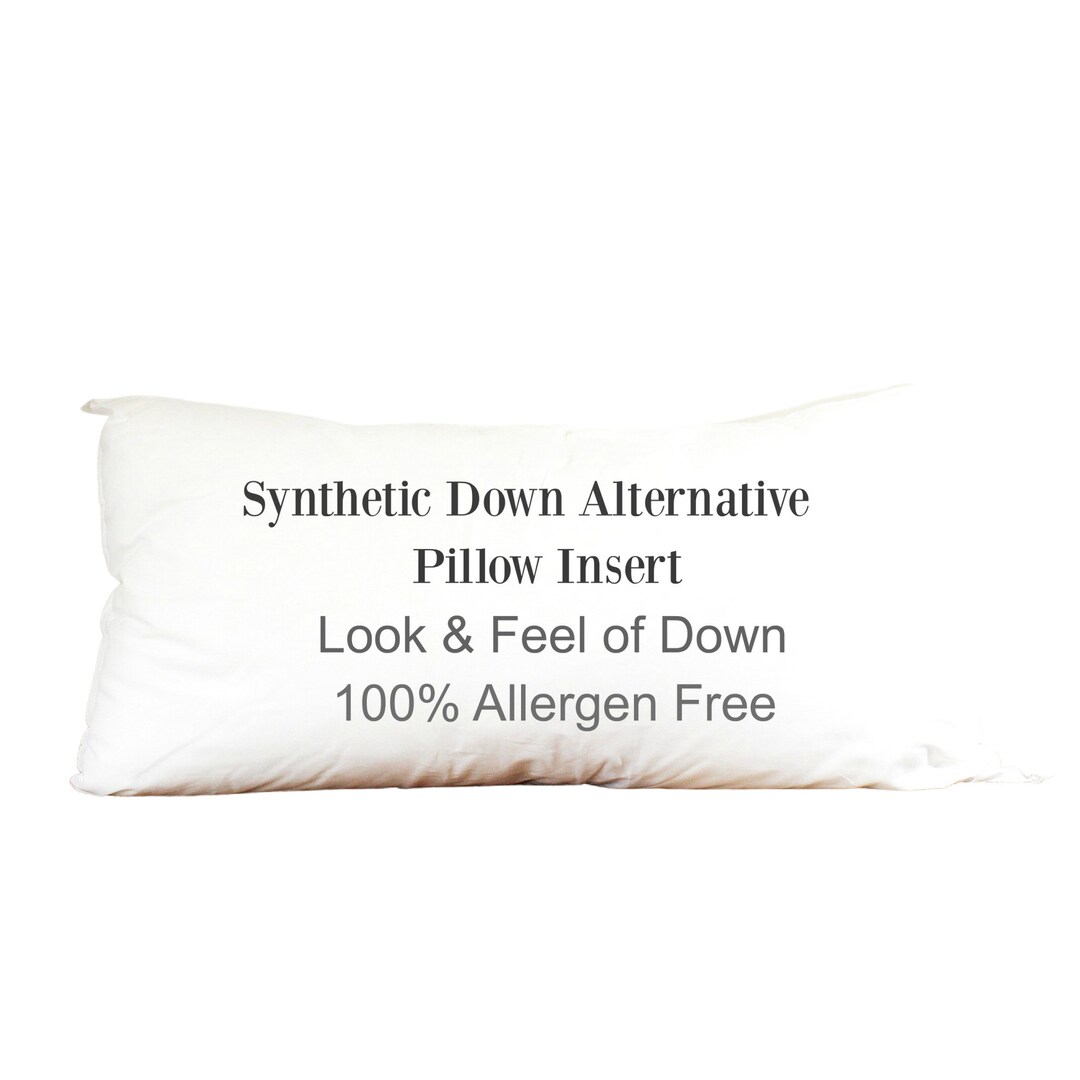 12 X 24 Synthetic Down Pillow Insert STUFF & FLUFF Shapeable Krate Chop