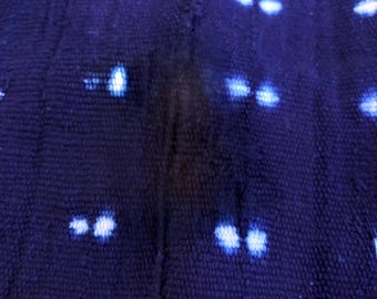 Authentic Mudcloth Indigo Fabric 10" W x 41" L
