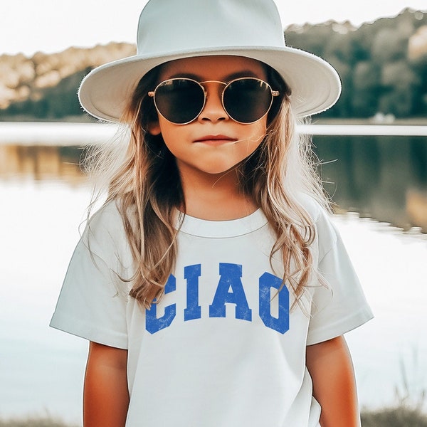 Ciao Kids Tshirt, Italian Lover Shirt, Family Vacation Shirt, Italian Baby Bodysuit, Ciao Trendy Gift for Girl, Kids Summer Tshirt, Travel