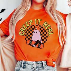 Skater Halloween TShirt, Halloween Shirt, Skateboarder Tee, Ghost Shirt, Gift for Skateboarder Halloween Gift, Ghost Halloween Tee