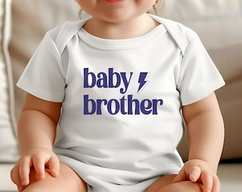Baby Brother One-piece Sibling Announcement New Baby Gift for Siblings Mom Baby Shower, Big Little Middle Biggest Baby Sister Group TShirts