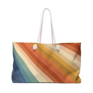 Vintage Black and Tan Stripe Bag