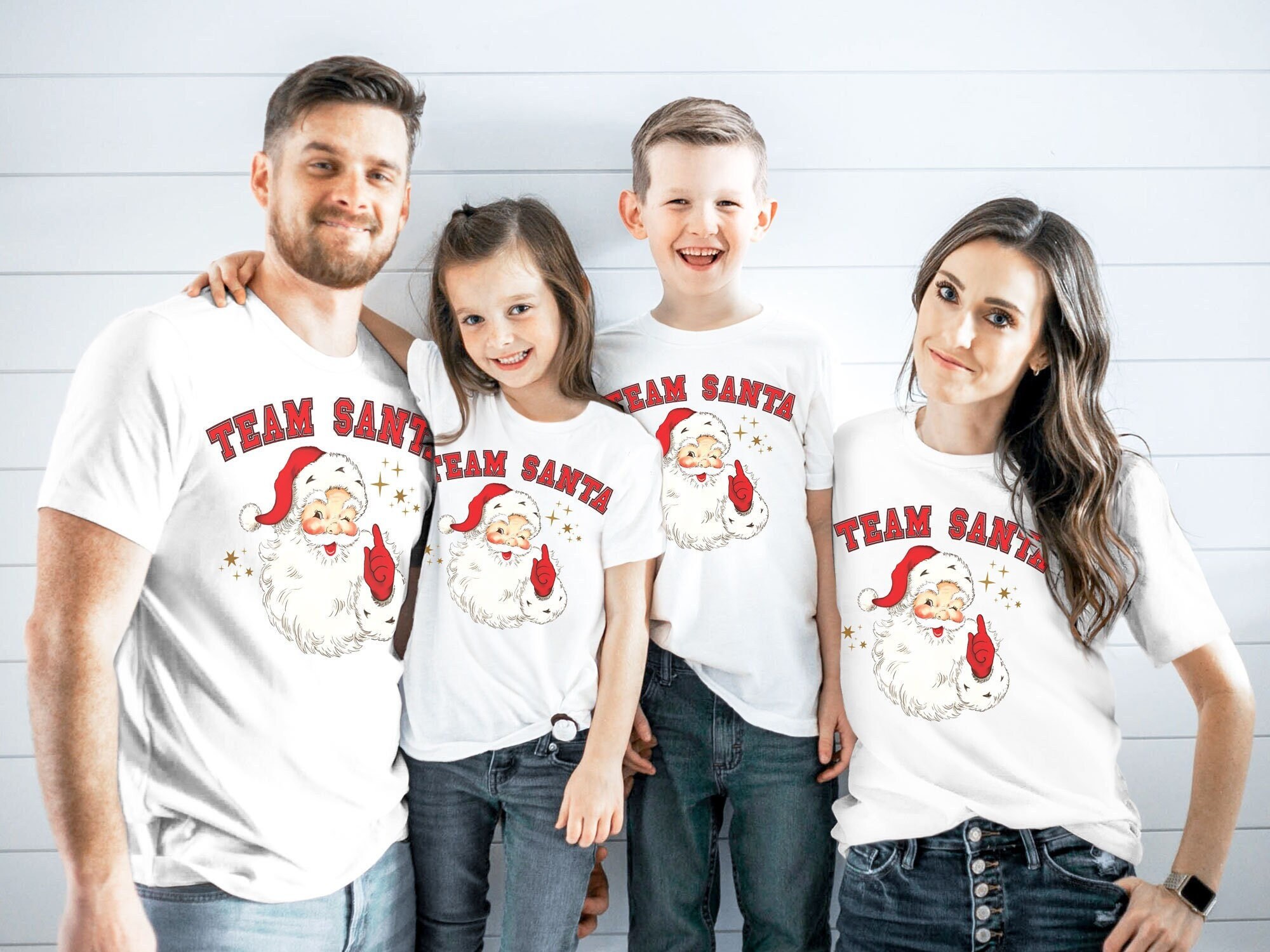 Team Santa Tshirt, Funny Group Christmas Shirt , Santa Claus Fan Shirt, Family Holiday Tee, Christmas Gift Shirt, Team Jersey Santa Shirt