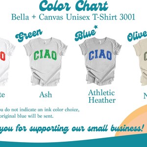 Ciao Kids Tshirt, Italian Lover Shirt, Family Vacation Shirt, Italian Baby Bodysuit, Ciao Trendy Gift for Girl, Kids Summer Tshirt, Travel image 2