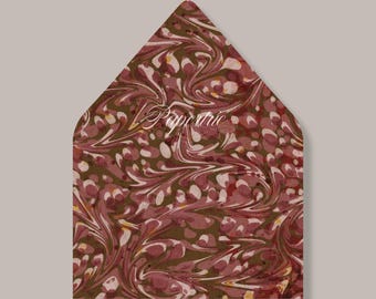 Red Marble Euro Flap Envelope Liner A7