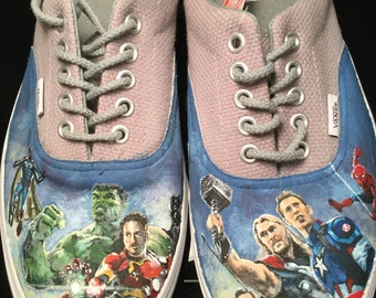 custom vans marvel