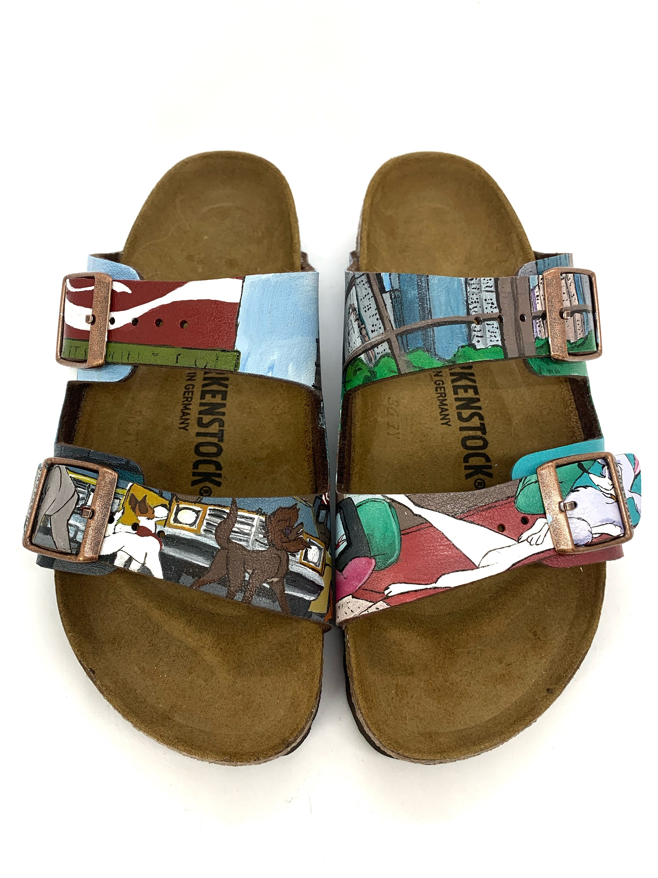 custom painted birkenstocks