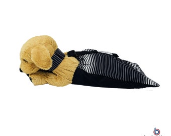 Black Stripes Waterproof Dog Drag Bag for Paralyzed Pets