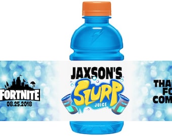 Fortnite Fortnite Party Slurp Juice Drink Labels. Just Print | Etsy