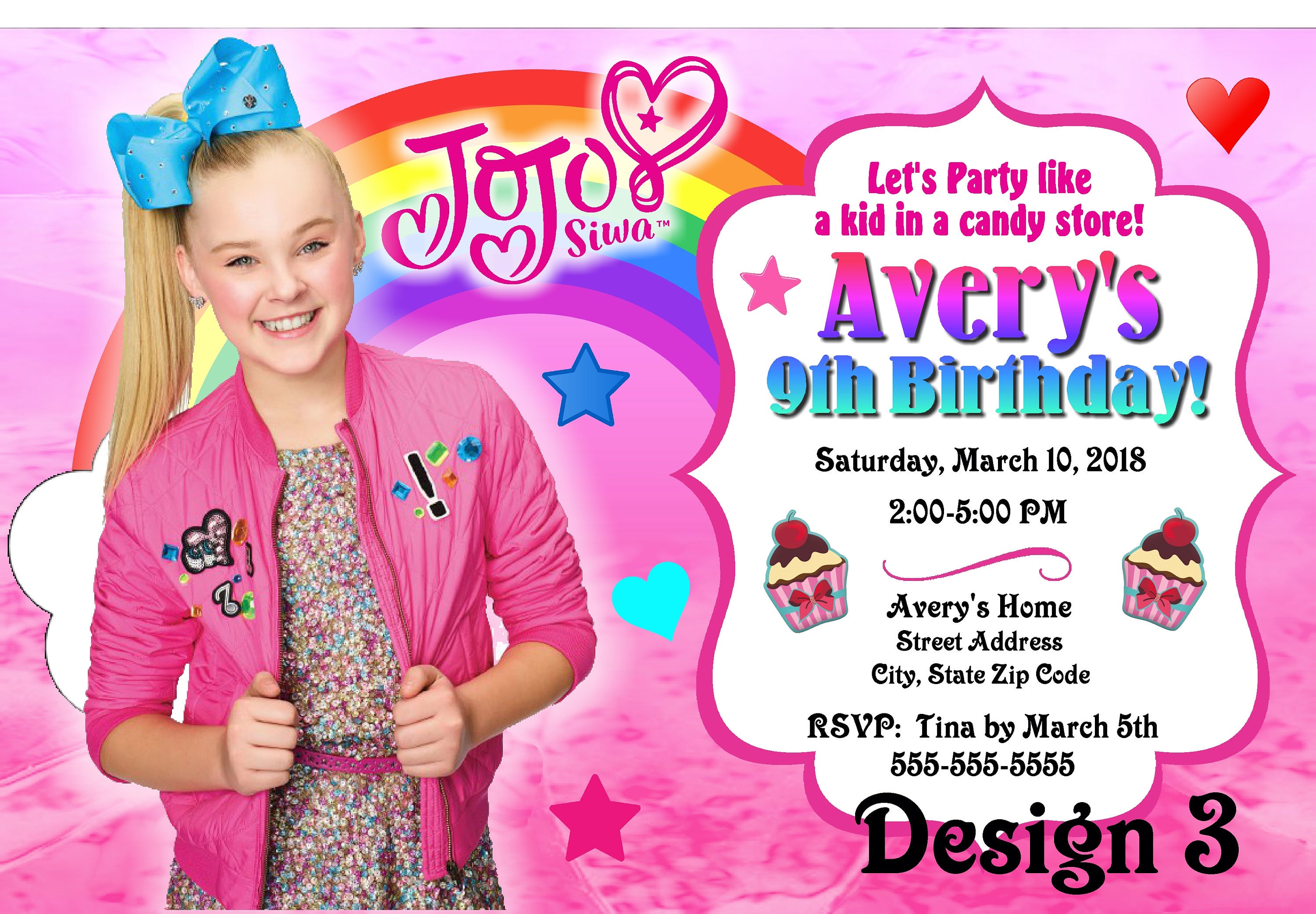 printable-4x6-jojo-siwa-birthday-party-invitations-etsy