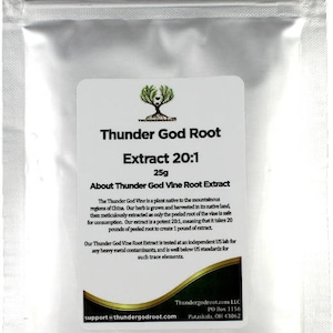 Thunder God Vine Root 20:1 Extract Powder - 25 grams