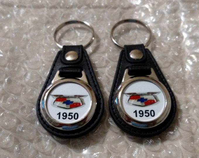 1950 CHEVROLET KEYCHAIN 2 PACK classic muscle car logo emblem Etsy
