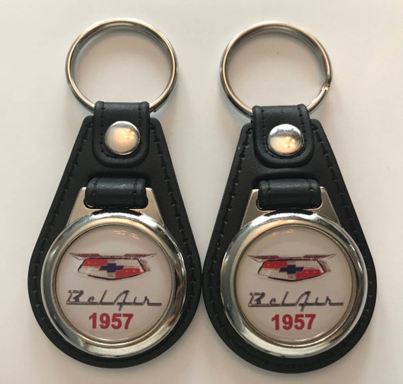 CHEVROLET 2 PACK OF Keychains FOB LOGO BLACK CLASSIC CHEVROLET 2 PACK OF Keychains FOB LOGO BLACK CLASSIC