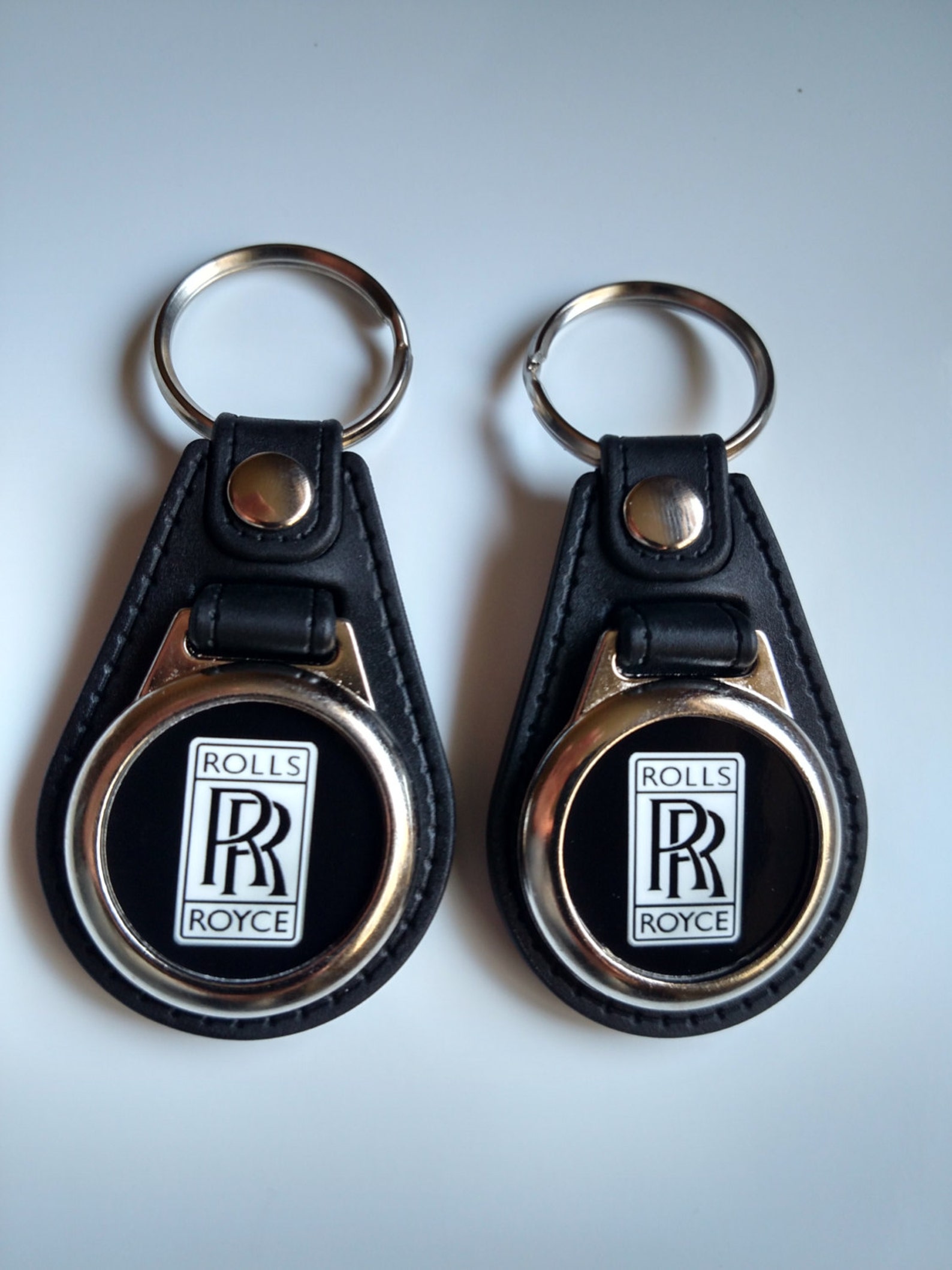 ROLLS ROYCE KEYCHAIN 2 pack black logo Etsy
