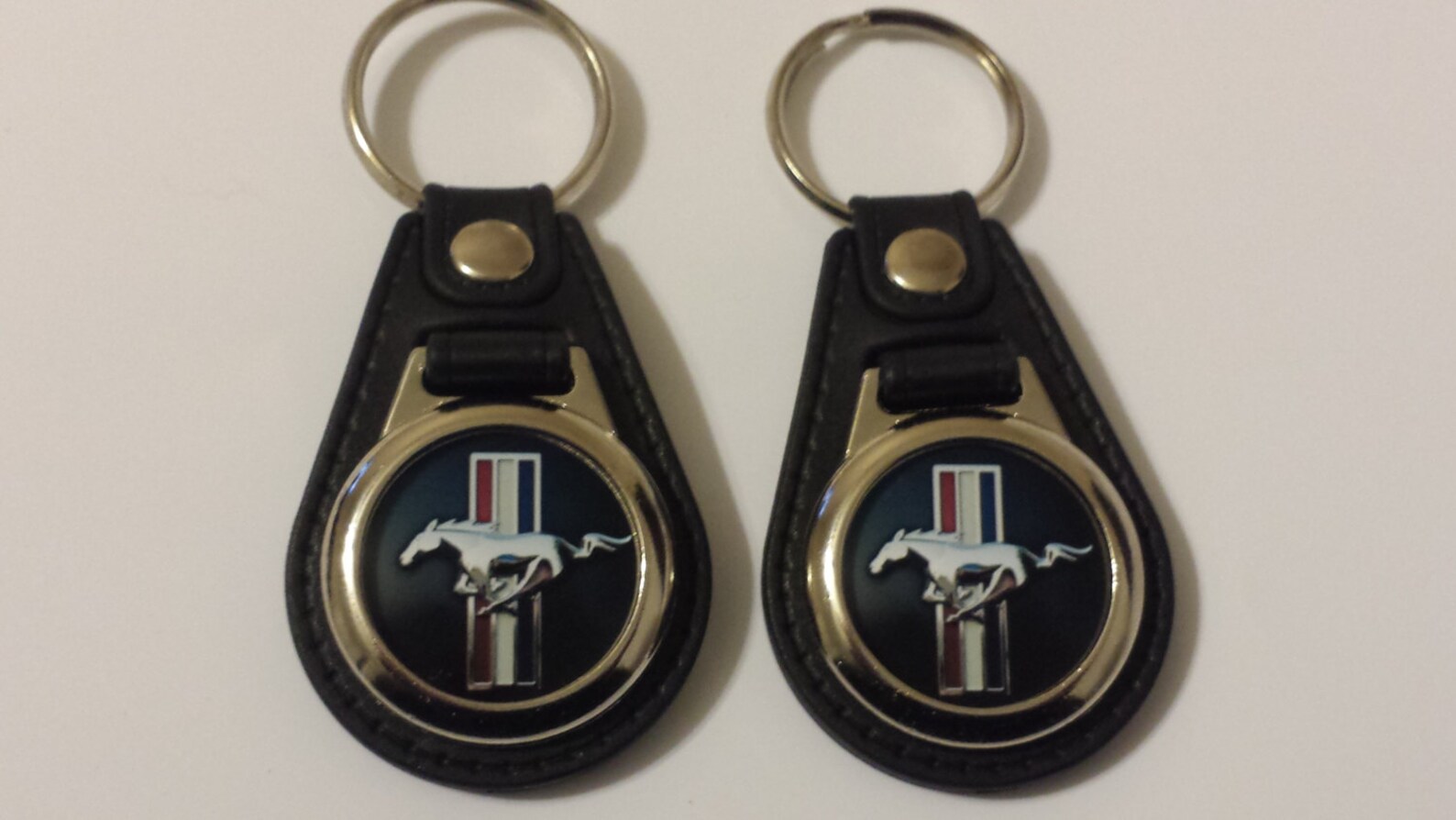 Ford Mustang Keychain 2 pack blk | Etsy