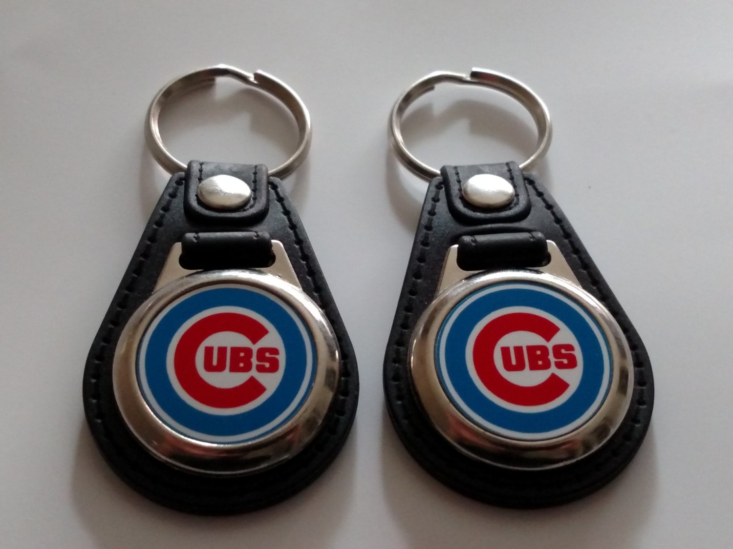 CHICAGO CUBS KEYCHAIN 2 pack baseball logo fob Etsy