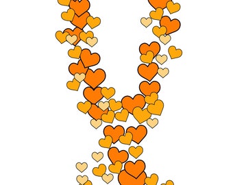 Schleife zur Erinnerung an Nierenkrebs/Multiple Sklerose