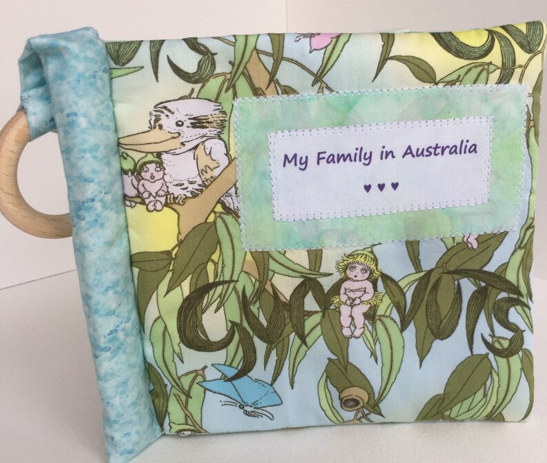 Gumnut Babies Cuddle Book Personalised cloth fabric baby Etsy