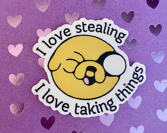 Jake Adventure Time 3” Waterproof Vinyl Sticker