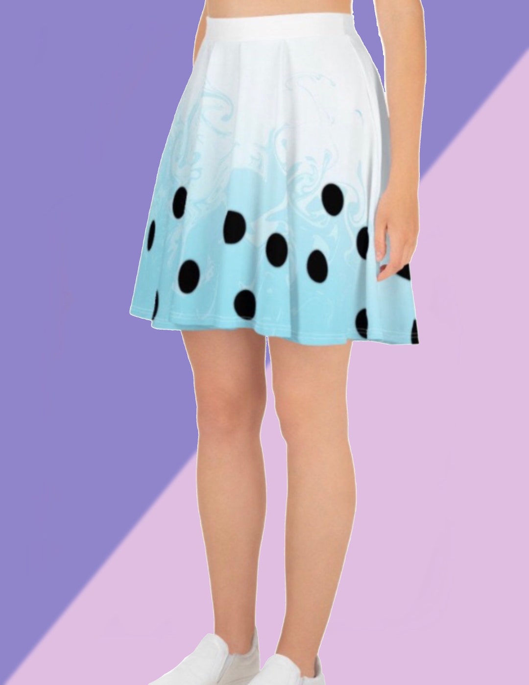 Blue Bubble Tea Skater Skirt // Kawaii Fashion // Lolita Fashion