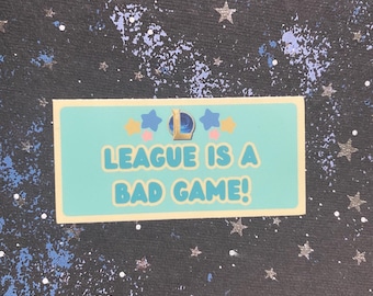 League 3” Sticker Vinyl Waterproof // league support gift // healer // support // league of legends video game