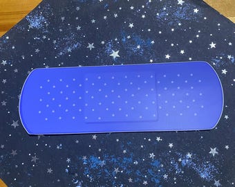 Purple bandaid bumper sticker