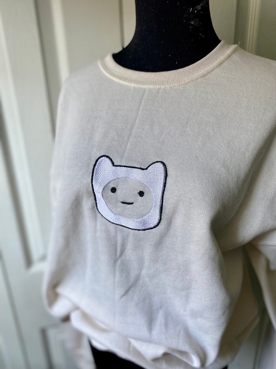 Finn Best Friend Embroidered Sweater adventure time apparel ice King sweater Jake the dog sweater Finn the human adventure time