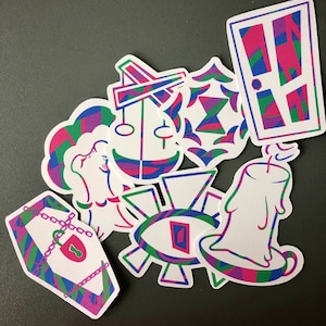 The Magnus Archives Fear Entity Inspired 2” Vinyl Sticker Set // tma art // tma fears // tma podcast