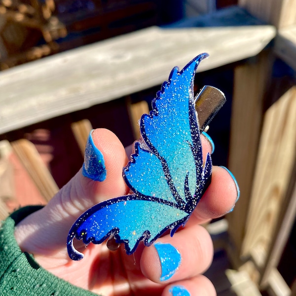 3" Fairy Wing Hair Clips // whimsical fashion accessory // fairy aesthetic //cottagecore // ren faire